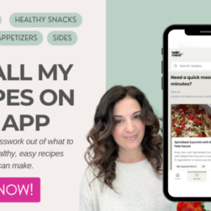 Healthy recipe and meal planning app